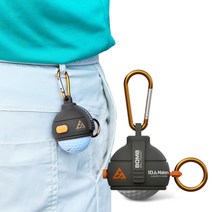 골프공 파우치 볼주머니 골프볼 수류탄 케이스 남성 여성 선물용, 1구형, 오렌지