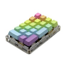 pc방 피시방 게임용 게이밍 키보드 21 tasti ymdk keycap in abs pbt spesso stampato in bianco stampato per mx 키캡, 상단 인쇄, 무지개