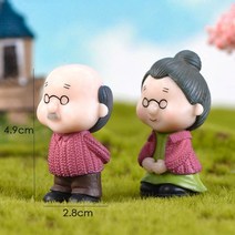 연인 피규어 커플 미니어처 데스크탑 홈 장식 사람들 소년 소녀 모델 공주 요정 그놈 발렌타인 데이 선물 인형 집, 보라색 세트