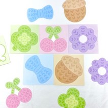 지옥상점 뜨개 모조지 스티커 세트