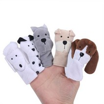 마리오네트인형 꼭두각시 인형 마리오네트 인형극 만화 동물 가족 손가락 부드러운 봉제 장난감 역할 놀이 이야기 천 교육 손 장난감 어린이를위한, th203p