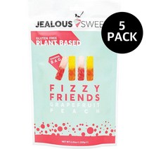 젤러스 스윗 자몽 복숭아 젤리 피지 프렌즈 125g 5팩 JEALOUS SWEETS Grapefruit Peach Gummy Fizzy Friends
