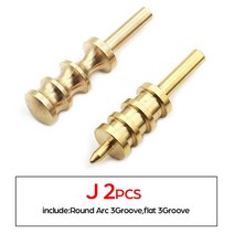 가죽공예 베지터블가죽 스웨이드원단 천연가죽원단DIY 가죽 전기 황동 납땜 구리 인두 팁 공예 프레스 가, 11 J SET 2PCS