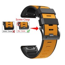 Garmin Descent G1 Solar Mk1 Mk2 Mk2i 시계대 스포츠 2 색 실리콘 방수 손목대 가민 Quick Fit 22mm 26mm 스트랩, #10