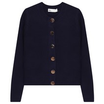 TORY BURCH 토리버치 23 145909405 로고 버튼 울 가디건