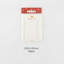 메모패드 귀여운 계획 시리즈 메모지 100 매/50 매 카와이 할 일 목록 주간 일일 문구 학교 사무용품, [05] To do list