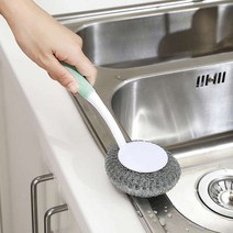 Sunshine 철 수세미 강력 청소솔 가스렌지 후드 주방 탄 냄비 석쇠