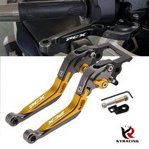 KY 파킹브레이크 21년식 22년가능 조절식 폴딩레버 2021PCX 6단조절 알루미늄CNC 아노다이징, 블랙/블랙