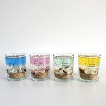 달빛마녀캔들 5온즈 4개 바다캔들 만들기 DIY 키트-(150ml), 레몬라벤더, 레드