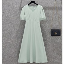 여성 프렌치 시크 2022 여름 플러스 사이즈 s- 4xl 오피스 레이디 원피스 5
