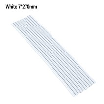 차찌그러짐 문콕 복원 10pcs 자동차 바디 우박 제거 diy 수리 도구 용융 공구, 흰색 7x270mm