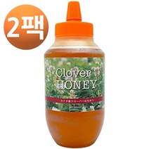 나마하치미츠몬텐 카노 꿀벌 캐나다산 클로바 꿀 1kg, 2팩