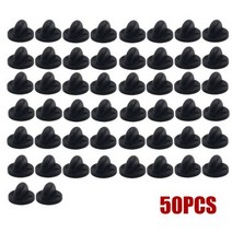 뱃지 가방 브로치 제작 만들기 50pcs 고무 버클 버튼 핀 백 클러치 케어 캡 네일 넥타이 스톱퍼 스퀴즈 배지 홀더 쥬얼리 액세서리, Black