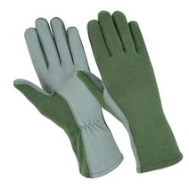 ONETAC NOMEX FLIGHT 플라이어 파일럿 오퍼레이터 듀티 장갑 블랙 그린 탠 (그린 XS), Green_Large (Pack of 1)