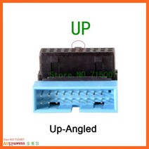 USB 3.0 20pin Male To Female 확장 어댑터 상하 90 도 마더 보드 메인 보드 1 pc용, UP