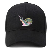 Pengzitou 야구 모자 조절 가능한 아빠 모자 비정형 면 모자 스켈레톤 하키, Snail