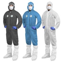 나노가드 PP 원피스 보호복 작업복 부직포 일회용 방진복, 화이트 XL