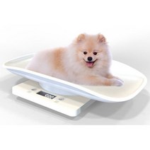 THE VEDO SHOP 애완 동물 체중계 소형 동물 고양이 및 개 소형 애완 동물용 디지털 무게, 295x206x58mm, 화이트, 아크릴로 니트릴 부타디엔 스티렌 플라스틱