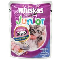 위스카스 키튼 파우치(고등어) 80g, 옵션종류키튼 (고등어)