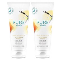 Pure by Gillette Venus 면도 크림 마누카 허니 앤 바닐라 170g6온스 2팩 USA 미국, Honey & Vanilla Shave Cream