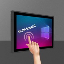 17인치 산업용 판넬 컴퓨터 패널 PC 일체형 터치모니터 다크그레이, 16세트+가이드레일