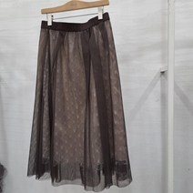 샤트렌 쉬폰롱스커트HCBFSK101BR8