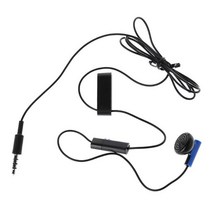 Sony PS4 컨트롤러 용 게임용 헤드셋 3.5mm 잭 스테레오 이어폰 형 단일 이어 버드 소니 플레이 스테이션 4 마이크가있는 유선 헤드폰, [01] A