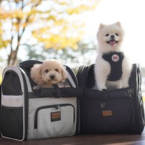 [패리스독]하퍼앞가방 강아지가방 애견캐리어, 블랙