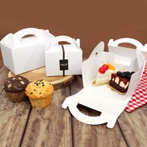 장원패키지 백색무지 조각케익 조각케이크 박스, 5매(매당650원)