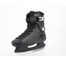 아이스 스케이트 화 피켜 슈즈 스피드 두꺼운 성인 하키 신발 겨울 초보자, 검은색, eu36