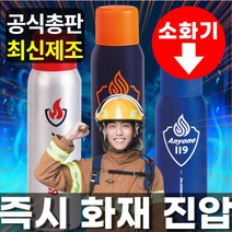 놀랙 애니원119 차량용소화기 스프레이형 전기차 가정용 캠핑 소공간소화장치, 네이비(용량505g)