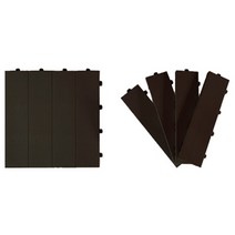 제이오마켓 층간소음 방지 테크타일 매트 다크브라운 36P, 단품없음, 없음