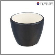 돌산멜라민 체크투톤(블랙앤화이트) 컵 (업소용그릇 멜라민그릇 예쁜그릇 식당접시 멜라민볼 멜라민찬기 검정색그릇), DS-7123 (3호)