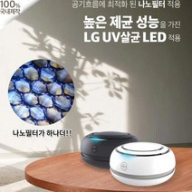 자동차 미니 휴대용 차량용 사무실용 공기청정기, 공기청정기 블랙