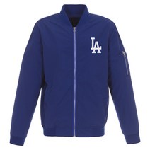 MLB 로스엔젤러스 다저스 Lightweight Nylon 봄버 자켓 Blue Embroidered Logo