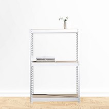 창고선반 수납 앵글랙 3단 1200 x 500 x 1200 (스피드랙 철제선반 DIY), 화이트, 12mm 강화 MDF 보드