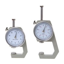 도막측정기 도막두께측정기 다이얼 게이지 10 20mm 가죽 종이 테스터 정확도 0.1mm, 그레이, 2.0-20MM