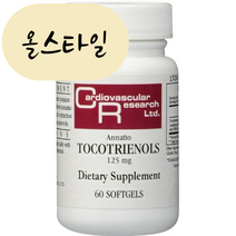 [해외] 아나토 토코트리에놀 125mg 60정 칼디오베스큘러리서치 올스타일 미국직구, 1개, 60개