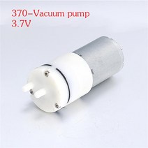 가압펌프 12V DC 소형 370 워터 펌프 DC 모터 저소음 대형 워터 플로우 0.4-1.2Lmin KLC 다이어프램 진공, 05 370- pump 3.7V