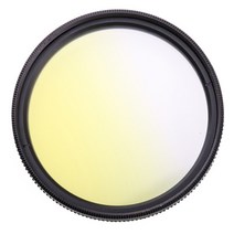 캐논 니콘 소니 카메라용 컬러풀 필터 그라데이션 풍경 49MM - 77MM, 노란색_55mm