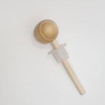 사탕볼 우드스틱 (대) ( 고무실리콘 포함 )