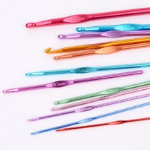 코바늘 세트 12P 실뜨기 뜨개질 기초 수세미 모자뜨기