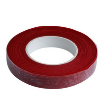 리본 꽃 종이 테이프 화환 줄기 자기 접착 30 야드 12mm종이 공예 인공 다이소, 01 Red