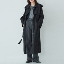 자체제작 루즈핏 래글런 싱글 벨티드 트렌치 코트 JJ03B0