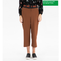 베네통 베네통 블럭 니트 와이드 팬츠 BAPT57861-BR