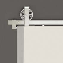 일반형 B02행거레일부속(백색) 2사이즈(2M 2.4M) 문두께(35~40mm) 80kg이하용 _슬라이딩도어부속 미닫이문부속 마굿간행거부속 평철행거부속 노출행거부속, 2.4M세트