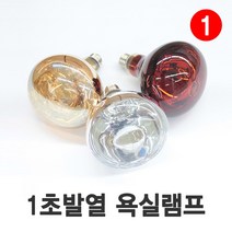 나노전자 욕실히터 욕실난방기 근적외선 램프 전구, 적색