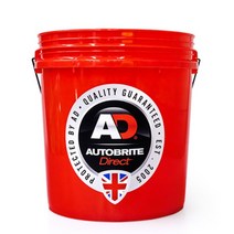 AD 오토브라이트 세차버킷 18L, 블랙