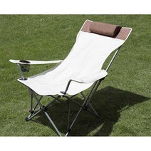 야외 접이식 캠핑 의자 글램핑 등받이 감성 캠핑, 회색