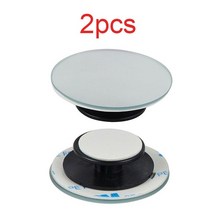 사이드미러 커버자동차 360 도 광각 지대 제거 볼록 1 개/2 소형 측면 프레임리스 조정 가능한 백미러, 02 2pcs